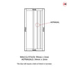 Malmo 4 Panel Solid Wood Internal Door UK Made DD6401 - Eco-Urban - Colour Options