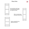 Malvan 4 Pane Solid Wood Internal Door UK Made DD6414G Clear Glass - Eco-Urban - Colour Options