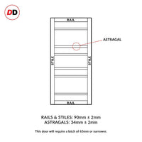 Eco-urban rails & stiles sizes diagram