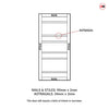 Metropolitan 7 Pane Solid Wood Internal Door UK Made DD6405G Clear Glass - Eco-Urban - Colour Options