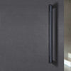 Aero 310mm Pair of Knurled Matt Black Back to Back Pull Handles