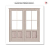 Made to Measure External Muirfield Heritage French Doors - 57mm Thick, Six Colour Options - Double Glazing