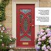 Majestic Oak Front Door - Zinc Clear - Double Glazing