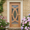Majestic Oak Front Door - Zinc Clear - Double Glazing