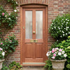 External Door & Frame Set - Malton Hardwood - Frosted Double Glazing