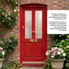 External Door & Frame Set - Malton Hardwood - Frosted Double Glazing