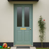 Malton External 2L Hardwood Front Door - Stippolyte Double Glazing - Colour Options