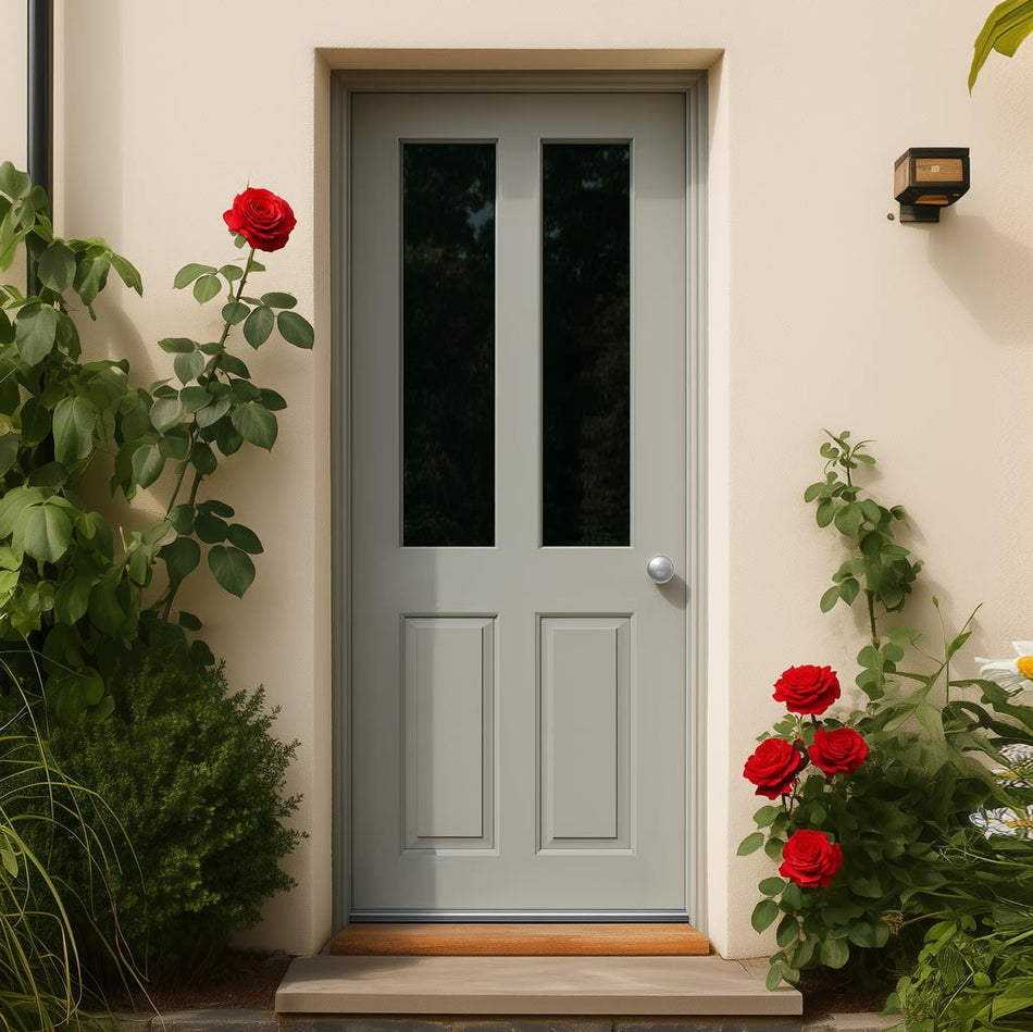 Malton External 2L Hardwood Front Door - Clear Double Glazing - Colour Options