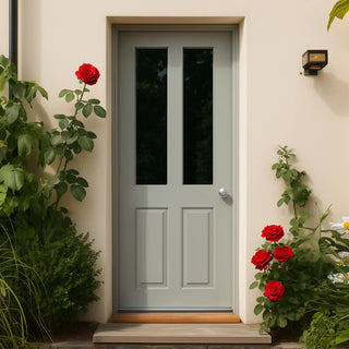 Image: Malton External 2L Hardwood Front Door - Clear Double Glazing - Colour Options