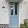Malton Sterling Exterior Hardwood Door - Reeded Toughened Double Glazing