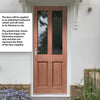 Malton Sterling Exterior Hardwood Door - Reeded Toughened Double Glazing