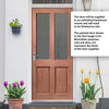 Malton Sterling Exterior Hardwood Door - Stippolyte Toughened Double Glazing