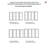 Diagram boards showing proportions