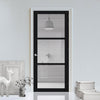 Manchester 3 Pane Solid Wood Internal Door UK Made DD6306R - Clear Reeded Glass - Eco-Urban - Colour Options