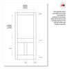 Made to Measure Exterior Marston Front Door - 45mm Thick - Six Colour Options - Double Glazing