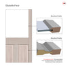 Made to Measure Exterior Marston Front Door - 45mm Thick - Seven Colour Options - Double Glazing
