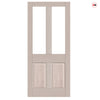 Made to Measure Exterior Straight Top Richmond Front Door - 45mm Thick - Six Colour Options - Double Glazing