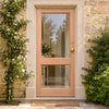 Meranti Wooden 2XGG Exterior Door - Clear Toughened Double Glazing