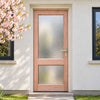Meranti Wooden 2XGG Exterior Door - Stippolyte Toughened Double Glazing