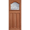 Classic Meranti Wooden Estate Crown Front Door - Tri Glazing