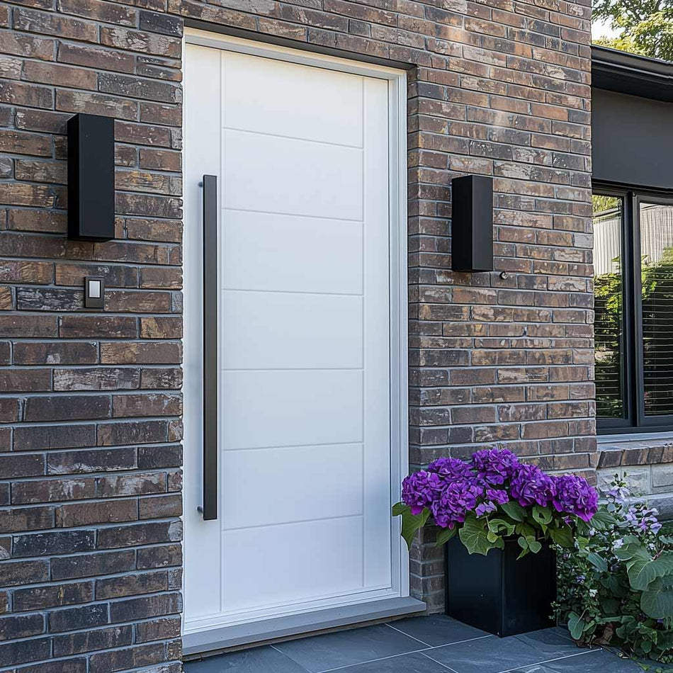 GRP White Modica Composite Front Door - No Frame or Fittings