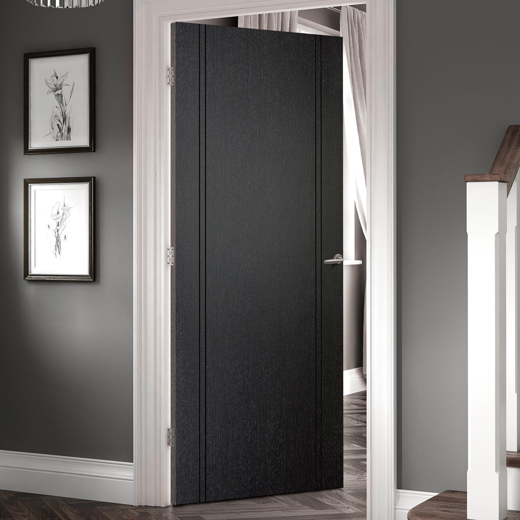 Monaco Black Fire Internal Door - Laminated - 1/2 Hour Fire Rated