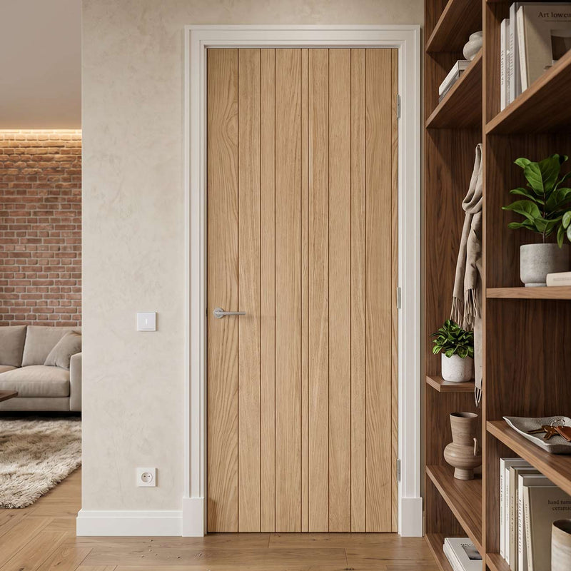 Montreal Oak Flush Internal Internal Door - Prefinished