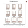 Made to Measure External Muirfield Heritage French Doors - 57mm Thick, Six Colour Options - Double Glazing