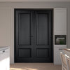 Murcia Black Panel Internal Door Pair - Prefinished