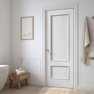 Image: Murcia White Primed Panel Internal Door