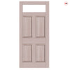 Exterior Victorian Nightingale Made to Measure Front Door - 45mm Thick - Six Colour Options - Toughened Double Glazing - 1 Pane