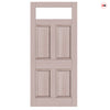 Exterior Victorian Nightingale Made to Measure Front Door - 57mm Thick - Six Colour Options - Toughened Double Glazing - 1 Pane