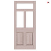 Exterior Victorian Nightingale Made to Measure Front Door - 45mm Thick - Six Colour Options - Toughened Double Glazing - 3 Pane