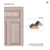 External Nightingale Made to Measure Panelled Front Door - 57mm Thick - Seven Colour Options - 5 Panels
