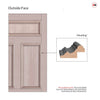 External Nightingale Made to Measure Panelled Front Door - 57mm Thick - Six Colour Options - 5 Panels