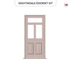 Exterior Victorian Nightingale 3L 2P Front Door and Frame - Colour and Glass Options