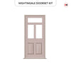 Exterior Victorian Nightingale 3L 2P Front Door and Frame - Colour and Glass Options