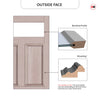 Exterior Victorian Nightingale 1L 4P Door and Frame - Colour and Glass Options