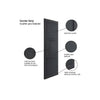 Top Mounted Black Sliding Track & Door - Cosmo Black Industrial Door - Laminated - Prefinished