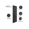 Top Mounted Black Sliding Track & Door - Industrial Cosmo Graphite Grey Internal Door - Laminated - Prefinished