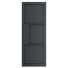 Top Mounted Black Sliding Track & Double Door - Industrial Cosmo Graphite Grey Internal Door - Laminated - Prefinished