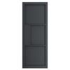 SpaceEasi Top Mounted Black Folding Track & Double Door - Industrial Cosmo Graphite Grey Internal Door - Laminated - Prefinished