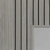 J B Kind Laminates Aria Grey Glazed Internal Internal Door Pair - Clear Glass - Prefinished