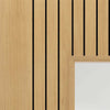 J B Kind Laminates Aria Oak Coloured Glazed Internal Door - Clear Glass - Prefinished