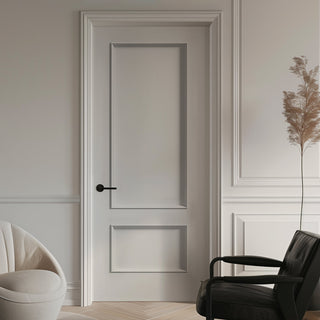 Image: Murcia White Primed Panel Fire Internal Door - 1/2 Hour Fire Rated