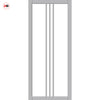 Galeria Solid Wood Internal Door Pair UK Made DD0102F Frosted Glass - Mist Grey Premium Primed - Urban Lite® Bespoke Sizes
