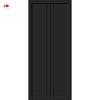 Galeria Panel Solid Wood Internal Door UK Made  DD0102P - Shadow Black Premium Primed - Urban Lite® Bespoke Sizes