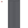 Galeria Panel Solid Wood Internal Door UK Made  DD0102P - Stormy Grey Premium Primed - Urban Lite® Bespoke Sizes