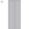 Galeria Panel Solid Wood Internal Door Pair UK Made DD0102P - Mist Grey Premium Primed - Urban Lite® Bespoke Sizes