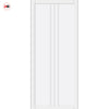 Galeria Panel Solid Wood Internal Door Pair UK Made DD0102P - Cloud White Premium Primed - Urban Lite® Bespoke Sizes